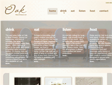 Tablet Screenshot of oaknola.com